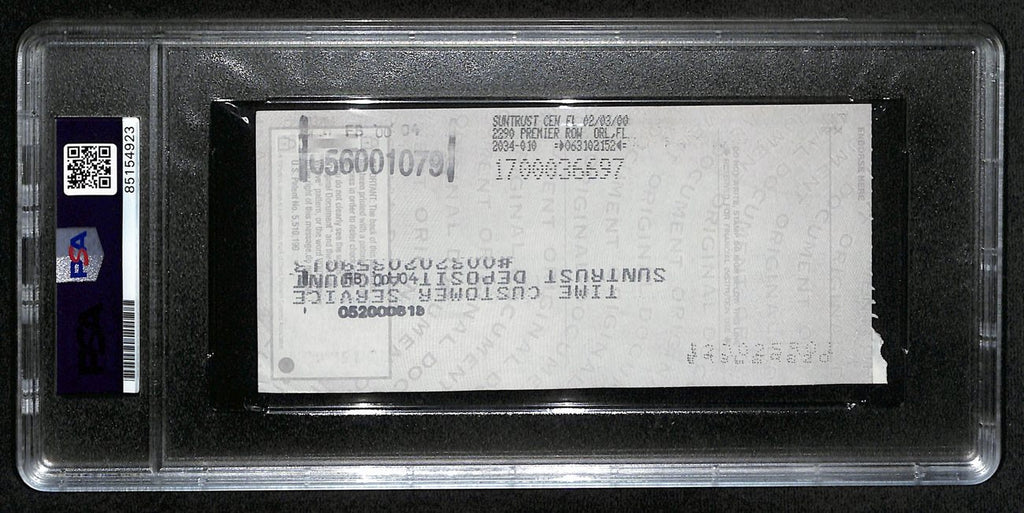 Johnny Unitas HOF Signed/Auto 2000 Bank Check Colts PSA/DNA GEM MT 10 192622