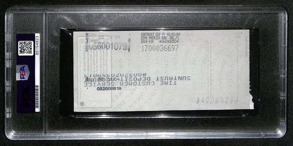 Johnny Unitas HOF Signed/Auto 2000 Bank Check Colts PSA/DNA GEM MT 10 192622