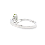 .02ct Peridot Diamond Ring 10KT White Gold