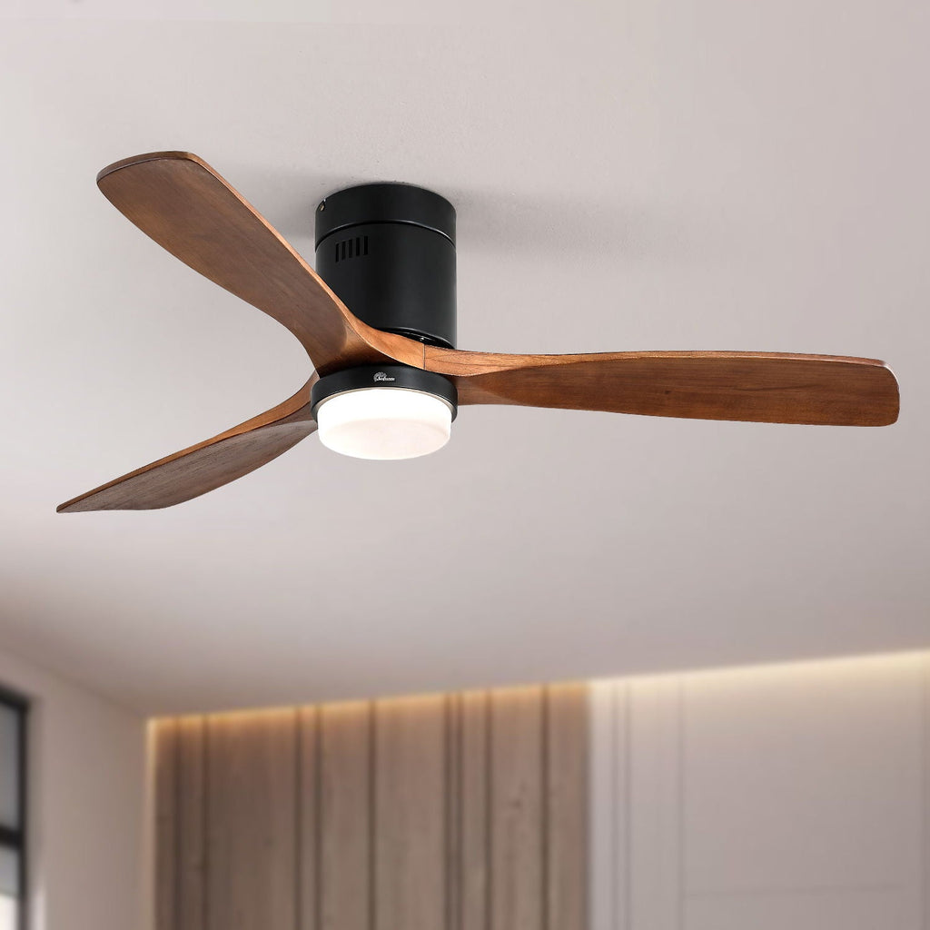 Indoor Ceiling Fan With Lights - Black