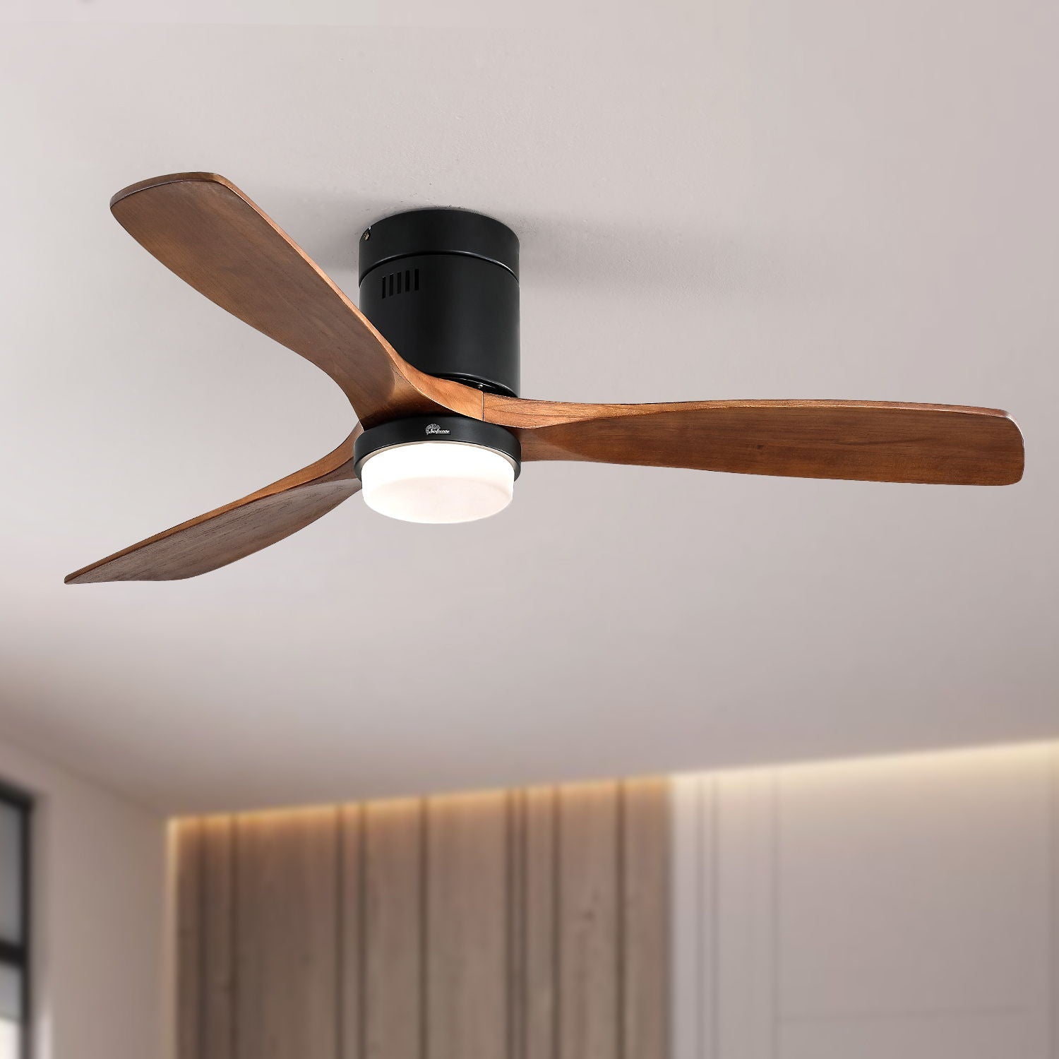 Indoor Ceiling Fan With Lights - Black