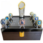 Los Angeles Dodgers World Series Championship Rings Set with Trophy – 8 Piece Collector’s Gifts