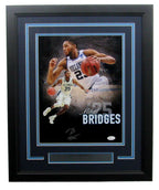 Mikal Bridges Villanova Autographed/Signed 11x14 Photo Framed JSA 135613