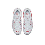 Nike Air More Uptempo White Varsity Red Outline