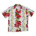 Plumeria Orchid Panel Shirt // White