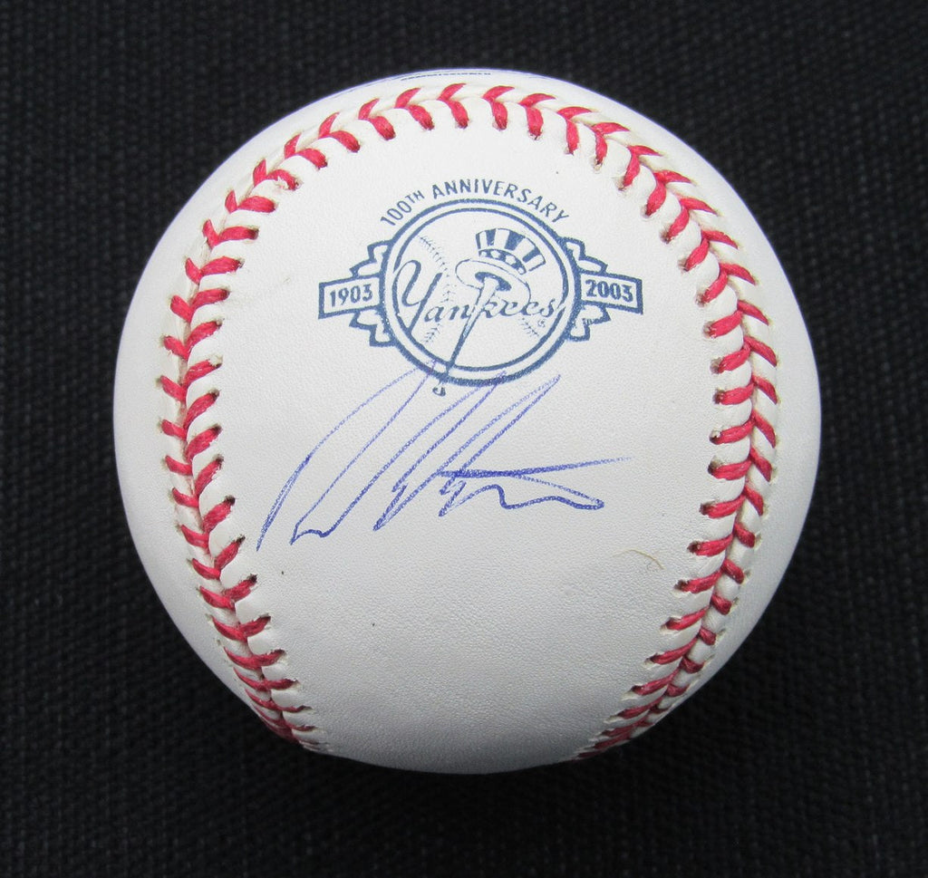 Dellin Betances Signed/Auto Yankees 100th OML Baseball JSA 186698