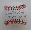Denny McLain Autographed/Inscribed OML Baseball Tigers JSA 189361