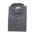 Kenny Slim Medium Collar Shirt // Light Black
