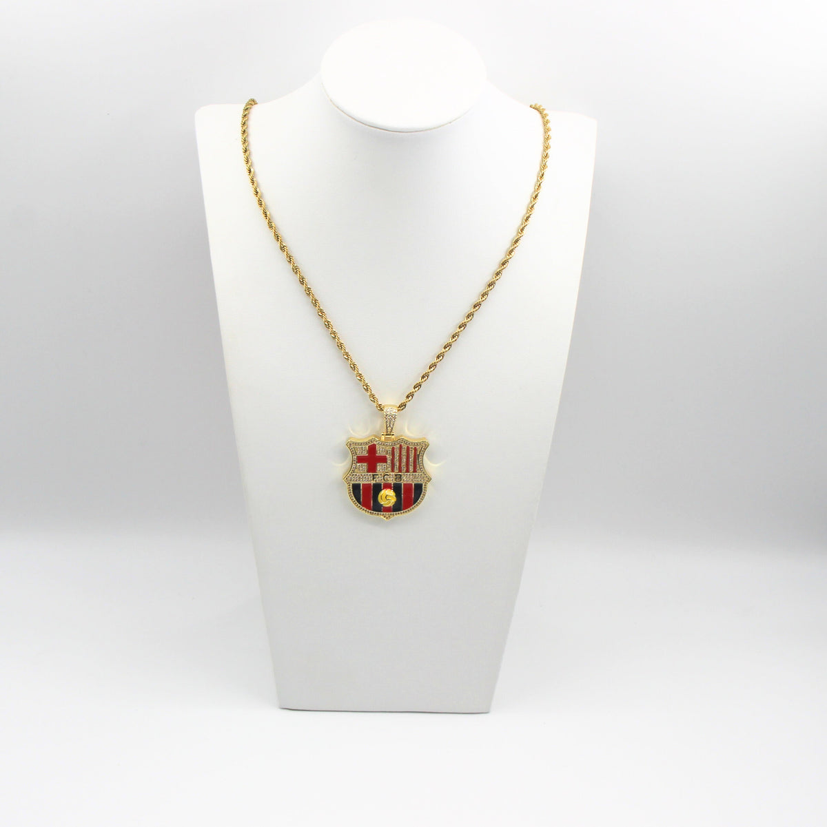 Customized Gifts Barcelona F.C. Pendant Necklace Chain for Football Fans