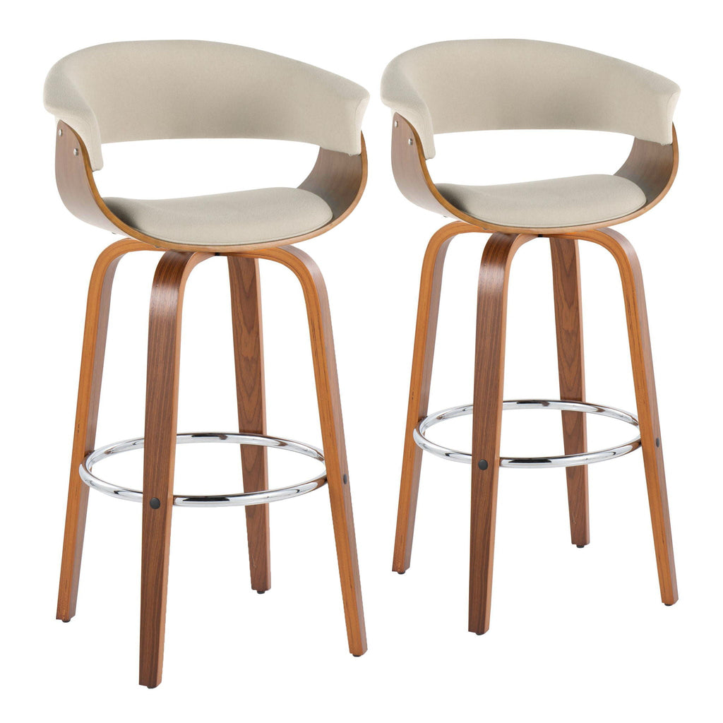 Vintage Mod - Mid Century Modern Fixed Height Barstool