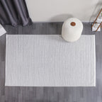 Chenille Woven Rug // White