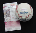 Mike Heath Signed/Auto Yankees 100th OML Baseball JSA 186740
