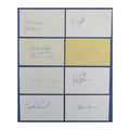 Lot of (8) Signed/Inscribed 3x5 Index Cards Baseball Players 190258