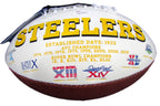 Rocky Bleier Pittsburgh Steelers Signed/Autographed Logo Football JSA 134071