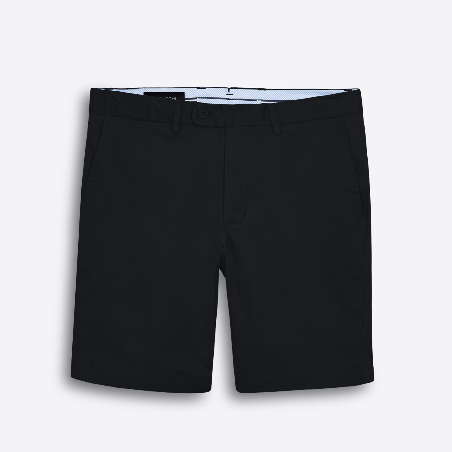Mens Slim Chino Shorts // Black