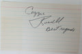 Cazzie Russell Kincks/Lakers Signed/Autographed 3x5 Index Card 149638