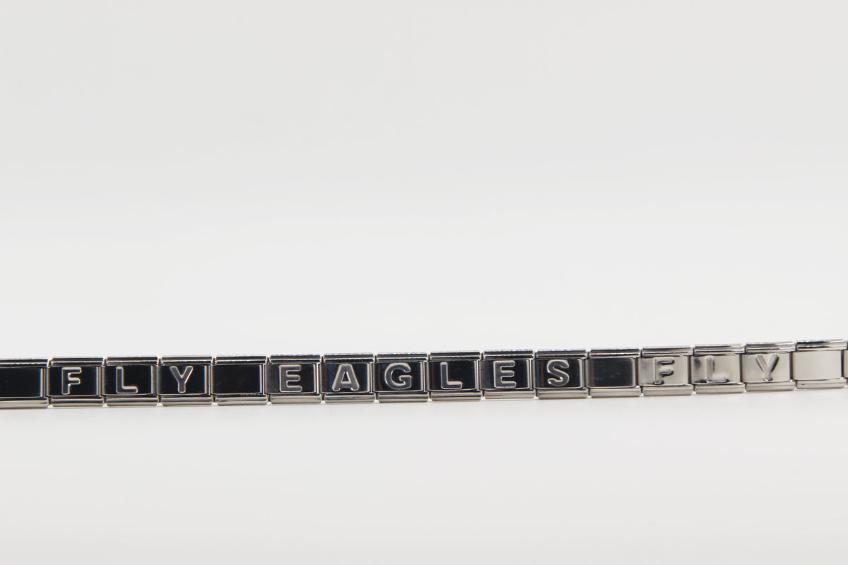 GO BIRDS  Italian Charm Bracelet -Game Day & Special Gift for Eagles Fans