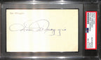 Dom DiMaggio Signed/Auto 3x5 Index Card Boston Red Sox PSA/DNA 187237