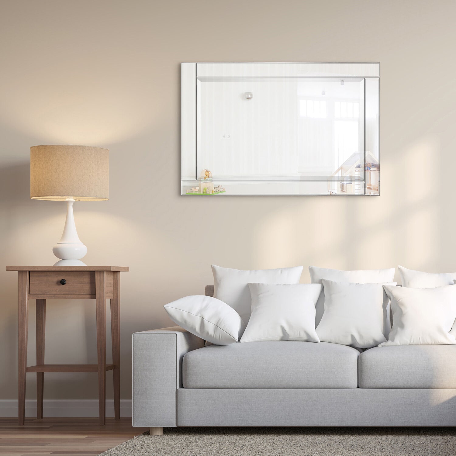 Moderno Beveled Rectangular Wall Mirror
