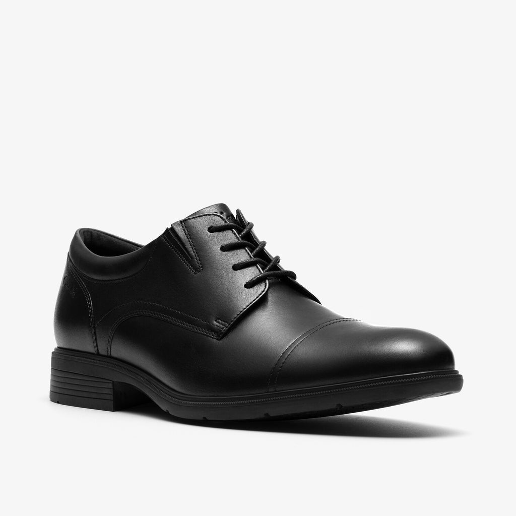 Steadwell Cap // Cap-Toe Derby // Black Leather