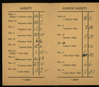 1943 William Penn High School Football 3x5 Pocket Schedule Harrisburg, Penna.