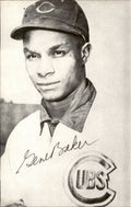 Gene Baker Chicago Cubs d. 1999 Signed/Auto 3x5  Photo 177932