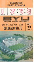 1982 BYU vs. Colorado State Football Game at BYU Steve Young Ticket Stub 148462