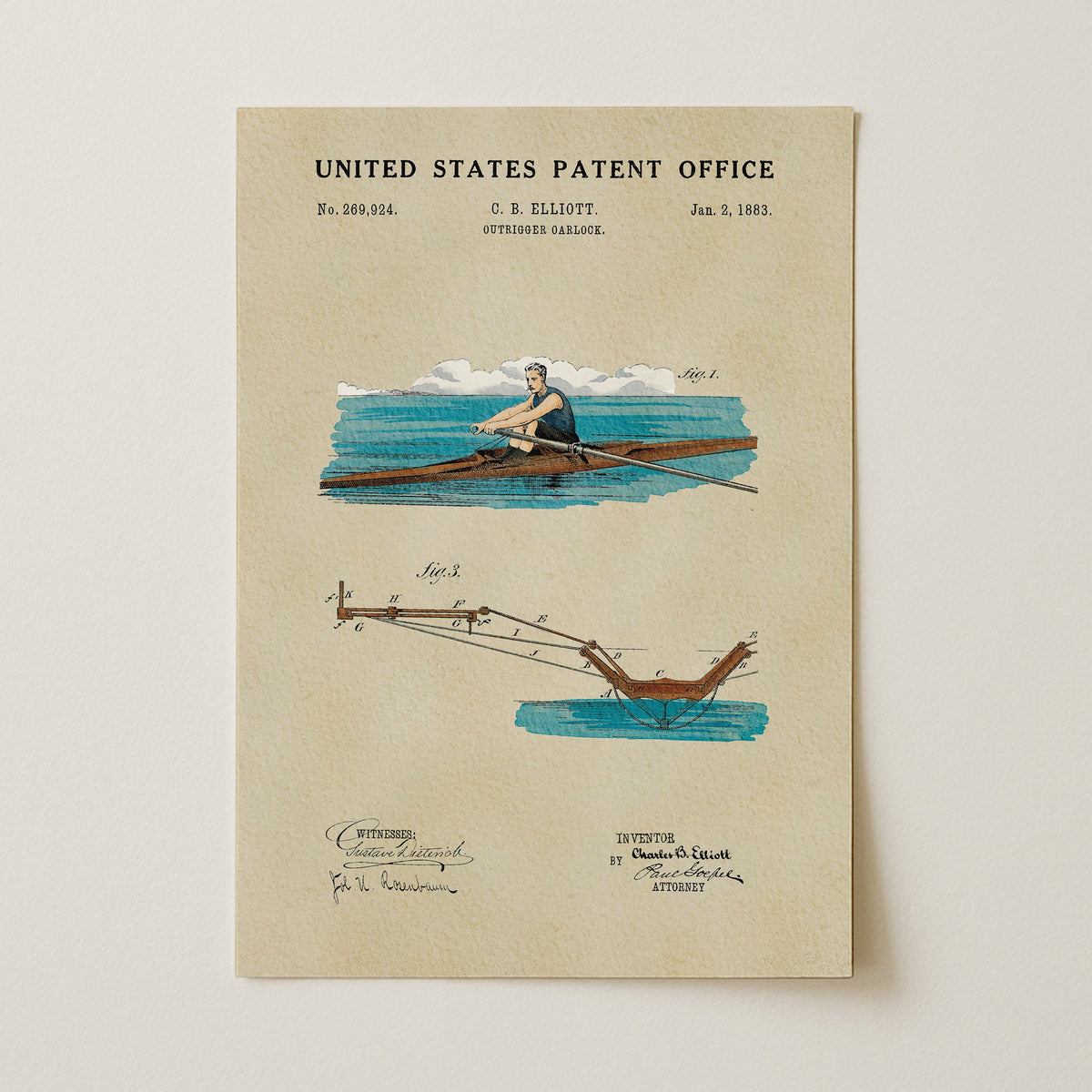 Outrigger Oarlock (1883)