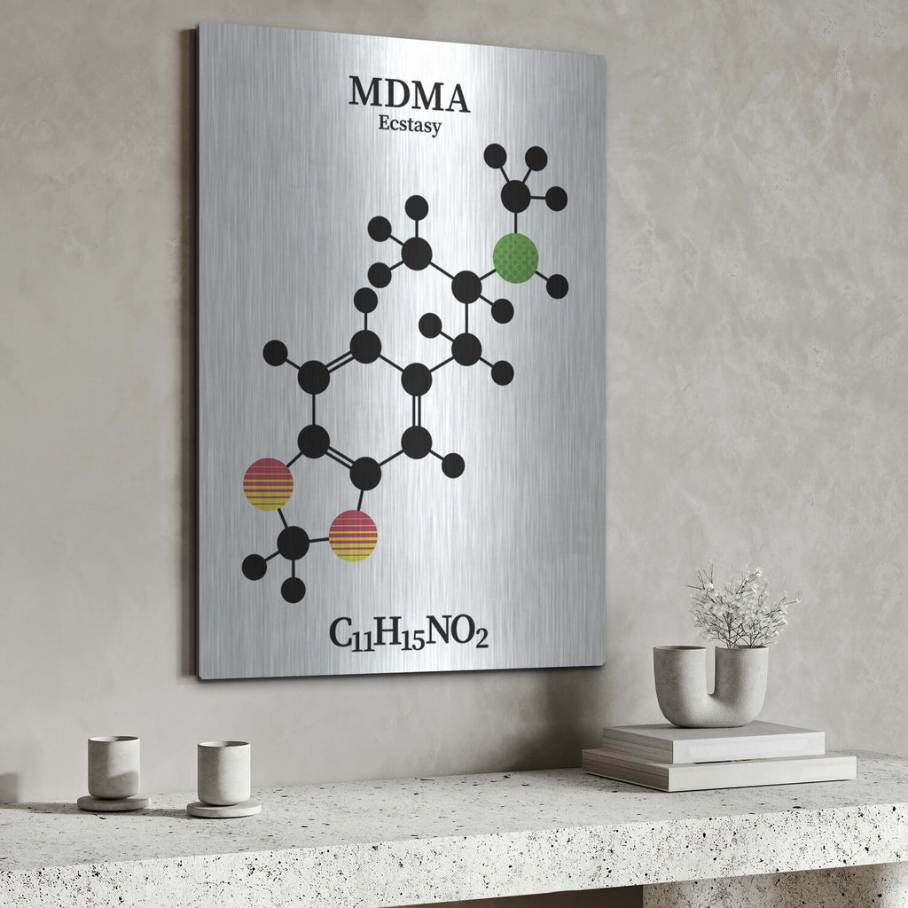 MDMA Molecule by Luxe Metal