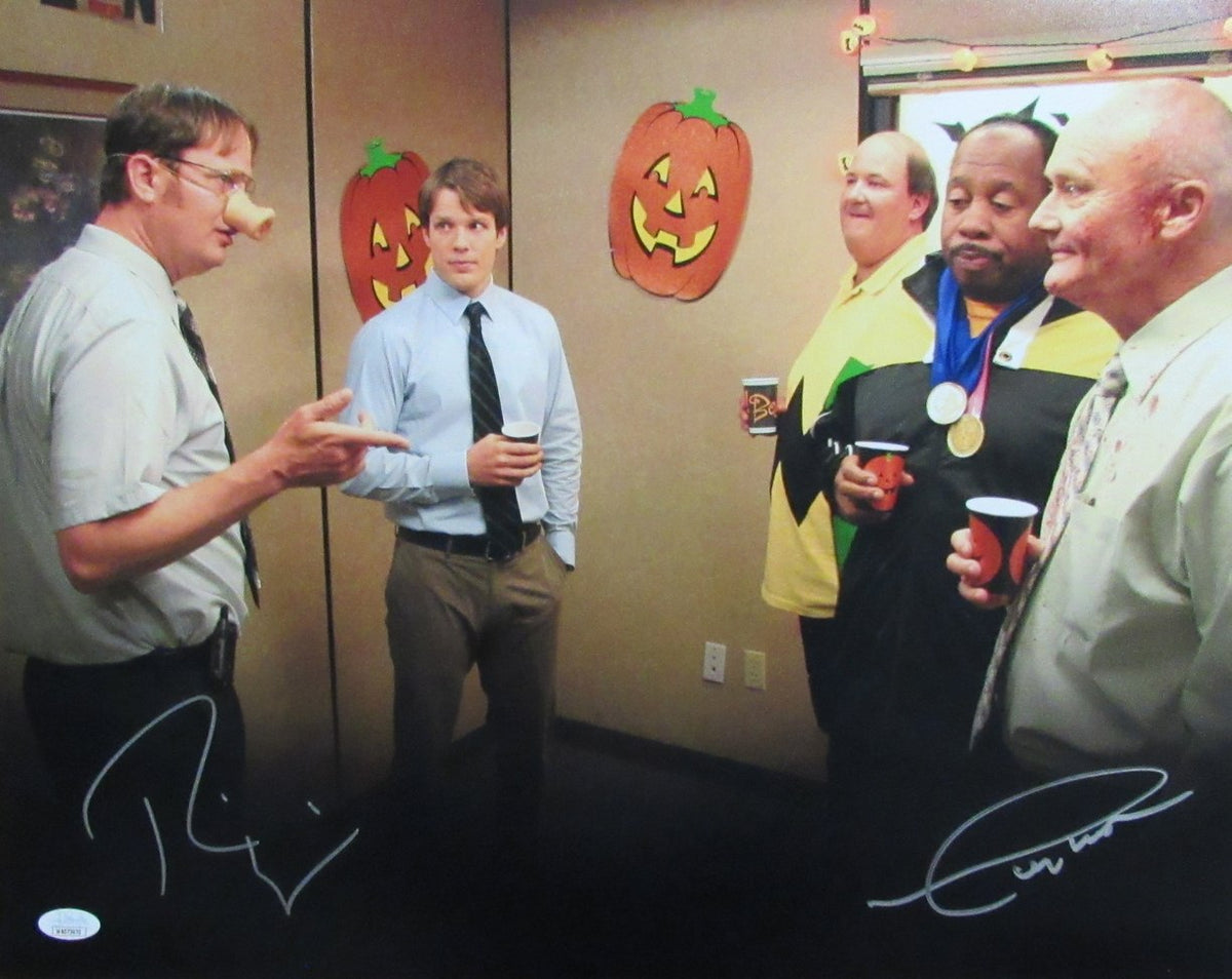 Rainn Wilson/Creed Bratton Dual-Autographed 16x20 Photo "The Office" JSA 184751
