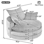 360° Swivel Accent Barrel Chair