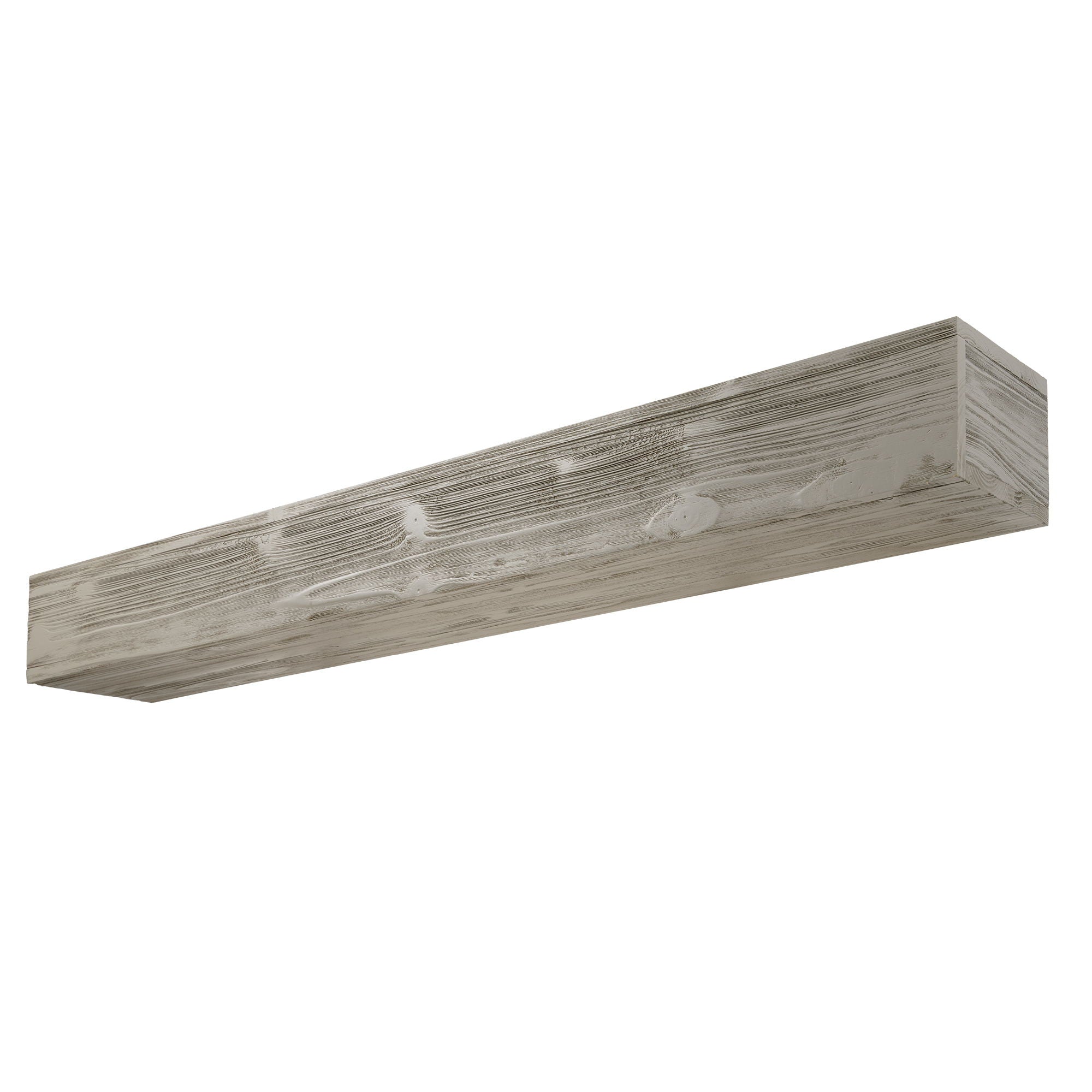 Rustic Wood Fireplace Mantel, Wall-Mounted & Floating Shelf