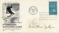 Carol Heiss Jenkins Olympic Figure Skater Signed 1960 First Day Cover/FDC 151291