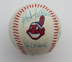 Cleveland Indians Team Autographed by 15 Players Indians Logo Baseball 180626