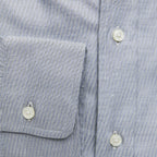 Ethan Regular Button-Down Shirt // Light Blue + Gray