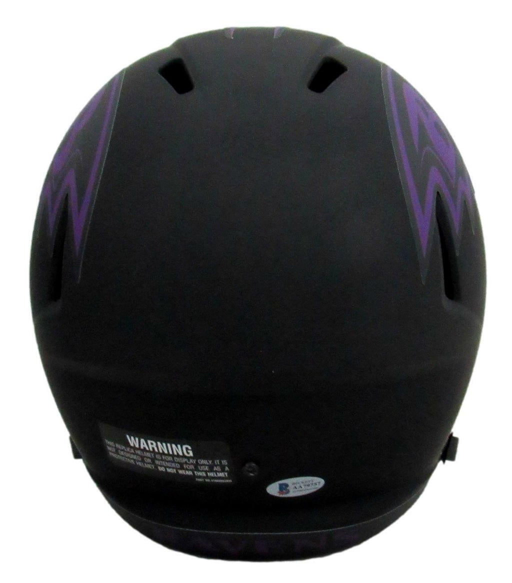 Jamal Lewis Signed Ravens Eclipse Replica Full Size Helmet Beckett 163126