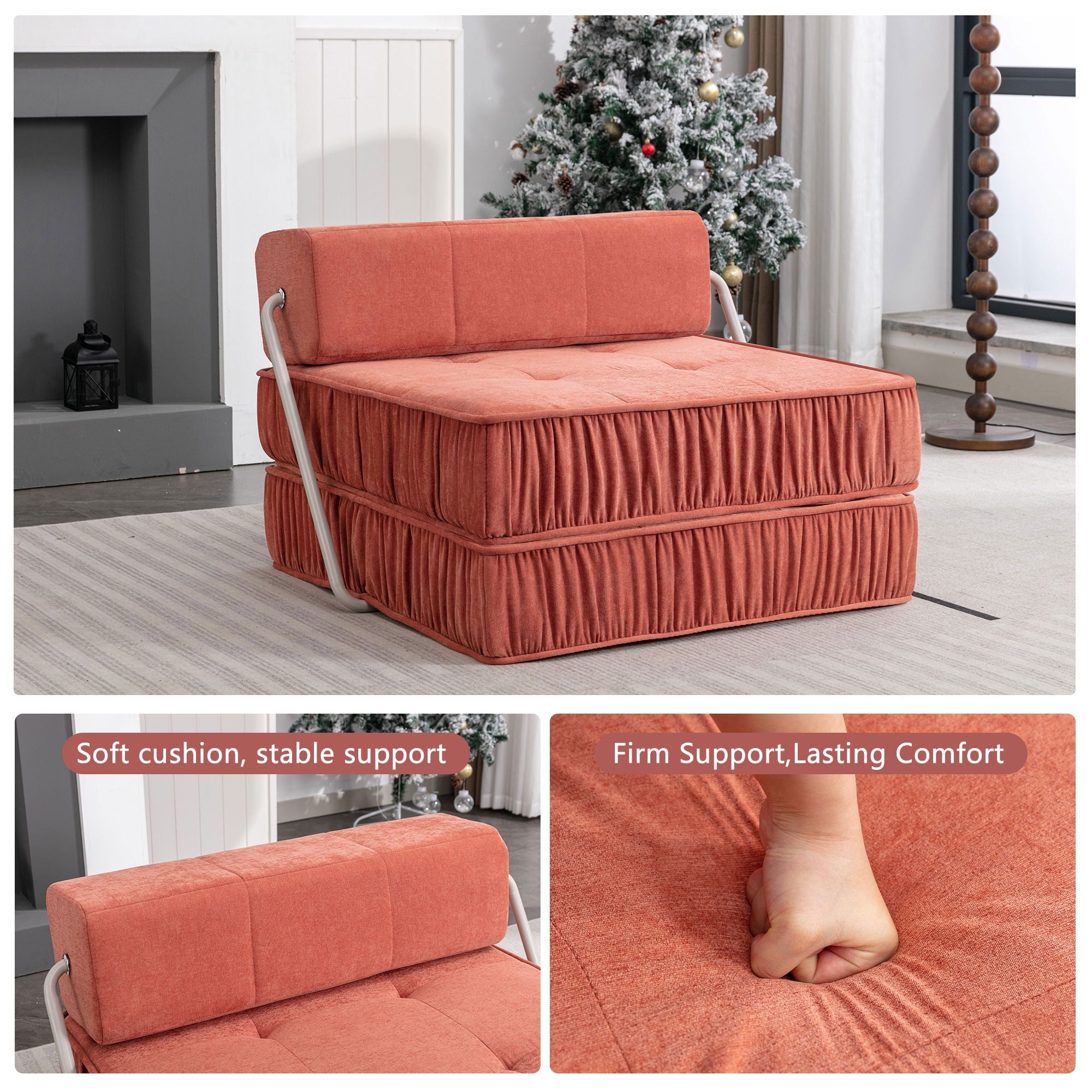 Folding Sofa With Removable Back Cushion