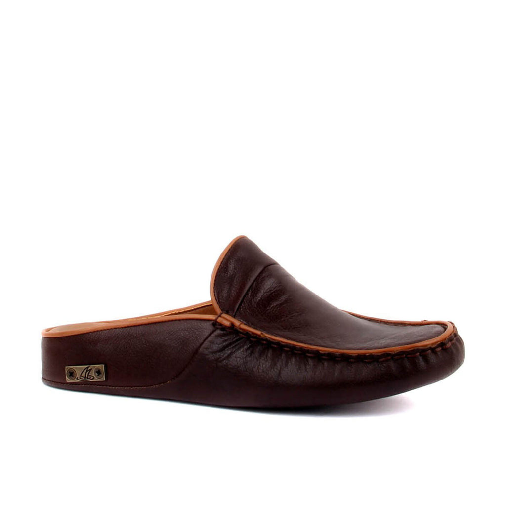 Men's Leather Slip On Loafers // Dark Brown