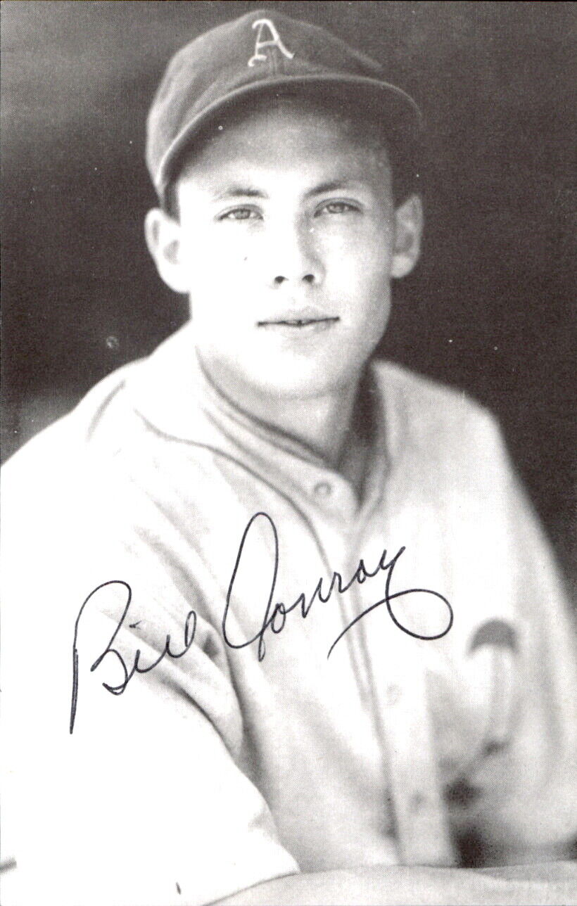 Bill Conroy Athletics d. 1997 Signed/Auto 3x5  Photo 178144