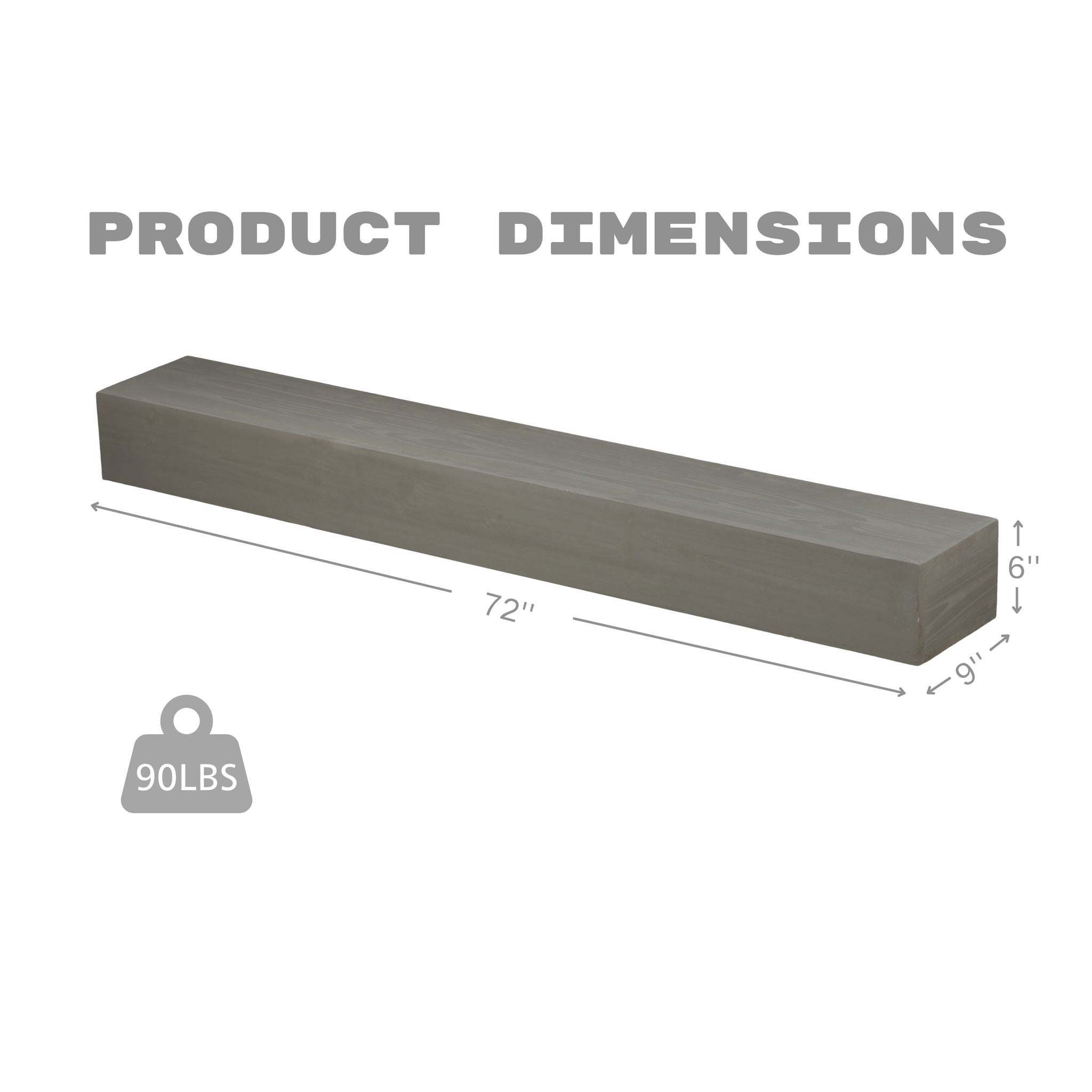 Fireplace Mantel Floating Shelf