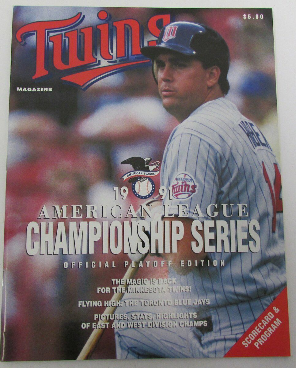 1991 ALCS Toronto Blue Jays vs. Minnesota Twins Kent Hrbek Cover  141484
