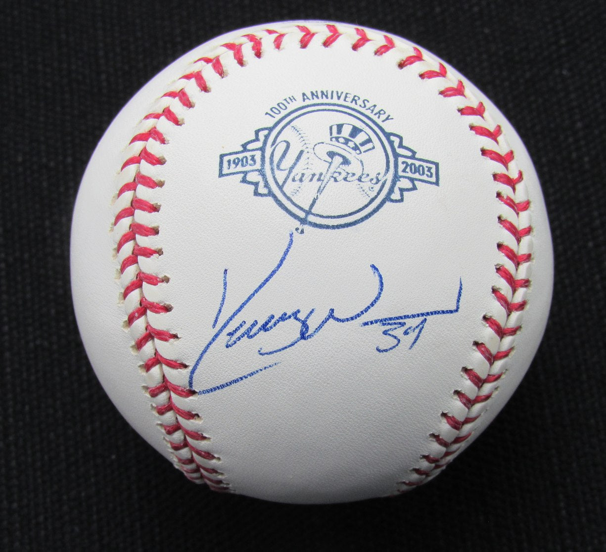 Kerry Wood Signed/Auto Yankees 100th OML Baseball JSA  186925
