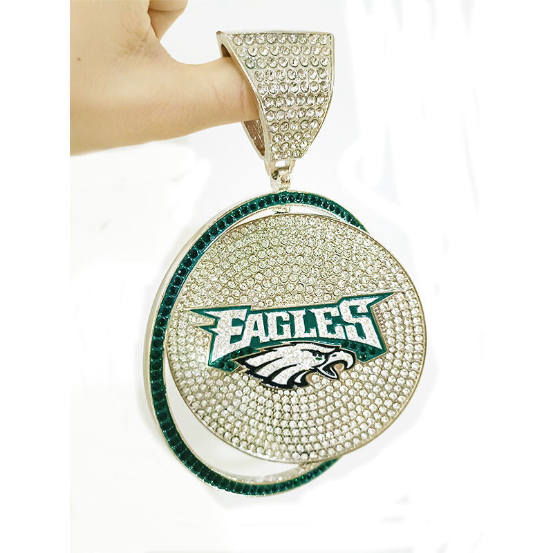 Rotating Sports Team Logo Pendant Necklace –  Perfect Gifts for True Fans