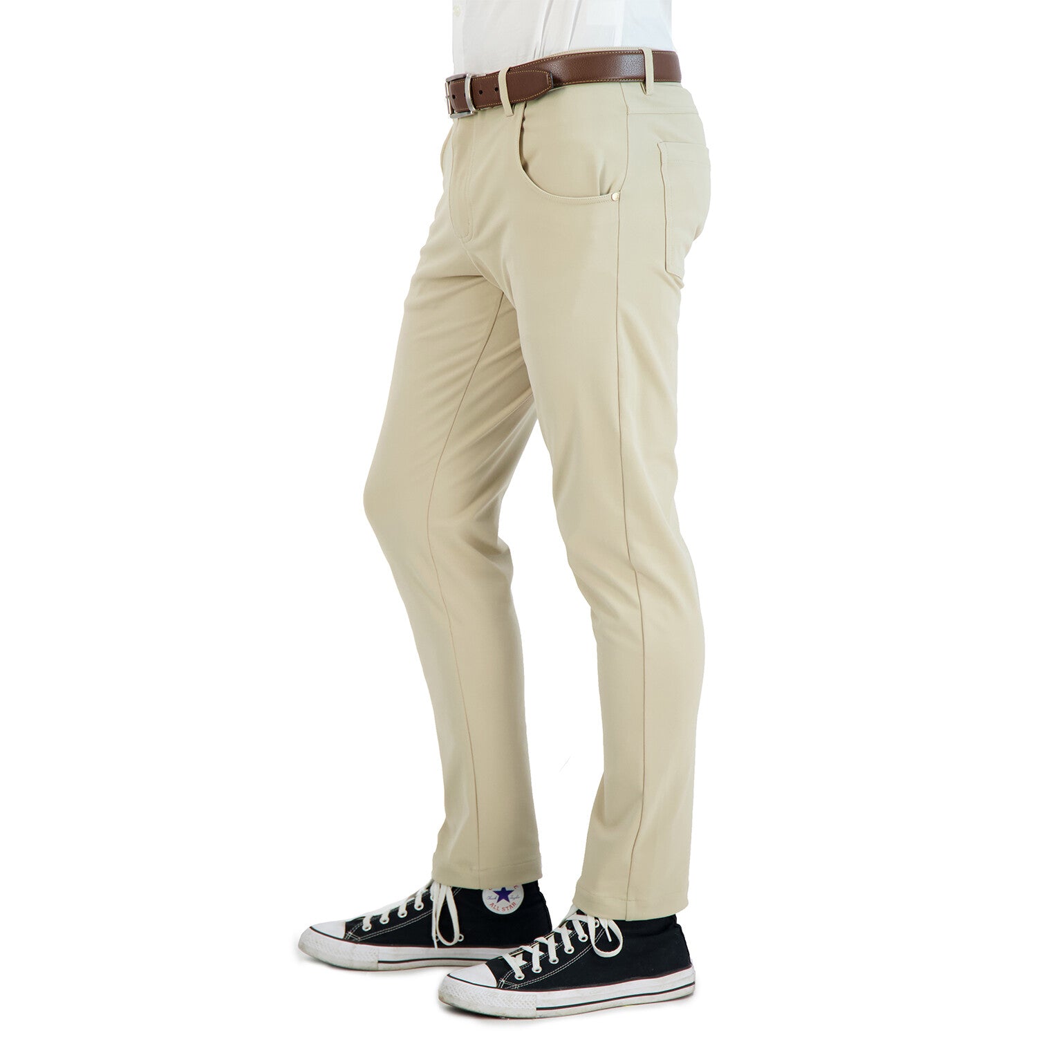 Casual 5-Pocket All Day Tech Stretch Pant // Khaki