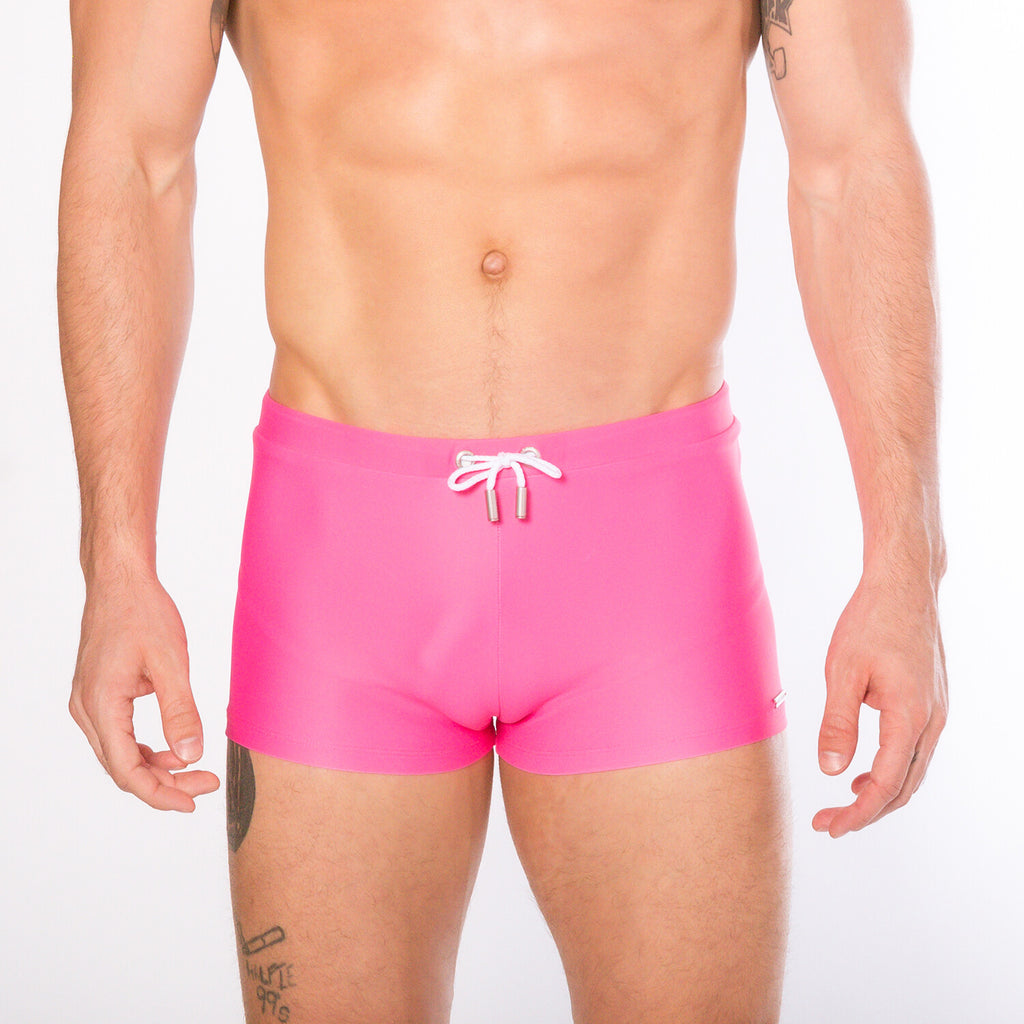 Boyshort Swim Brief // Pink