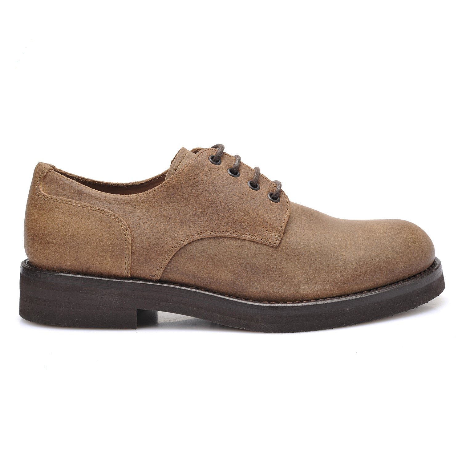 Leather Derby Shoe // Brown