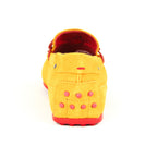 Tod's // Driving Moccasins // Orange + Red