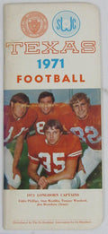1971 Texas Longhorns Football Media/Press Guide 136967