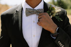 Ebony Tweed - Men's Pre-tied Bow Tie