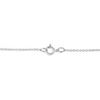 .925 Sterling Silver Pave-Set Diamond Accent Double Curve 18" Pendant Necklace (I-J Color, I1-I2 Clarity)